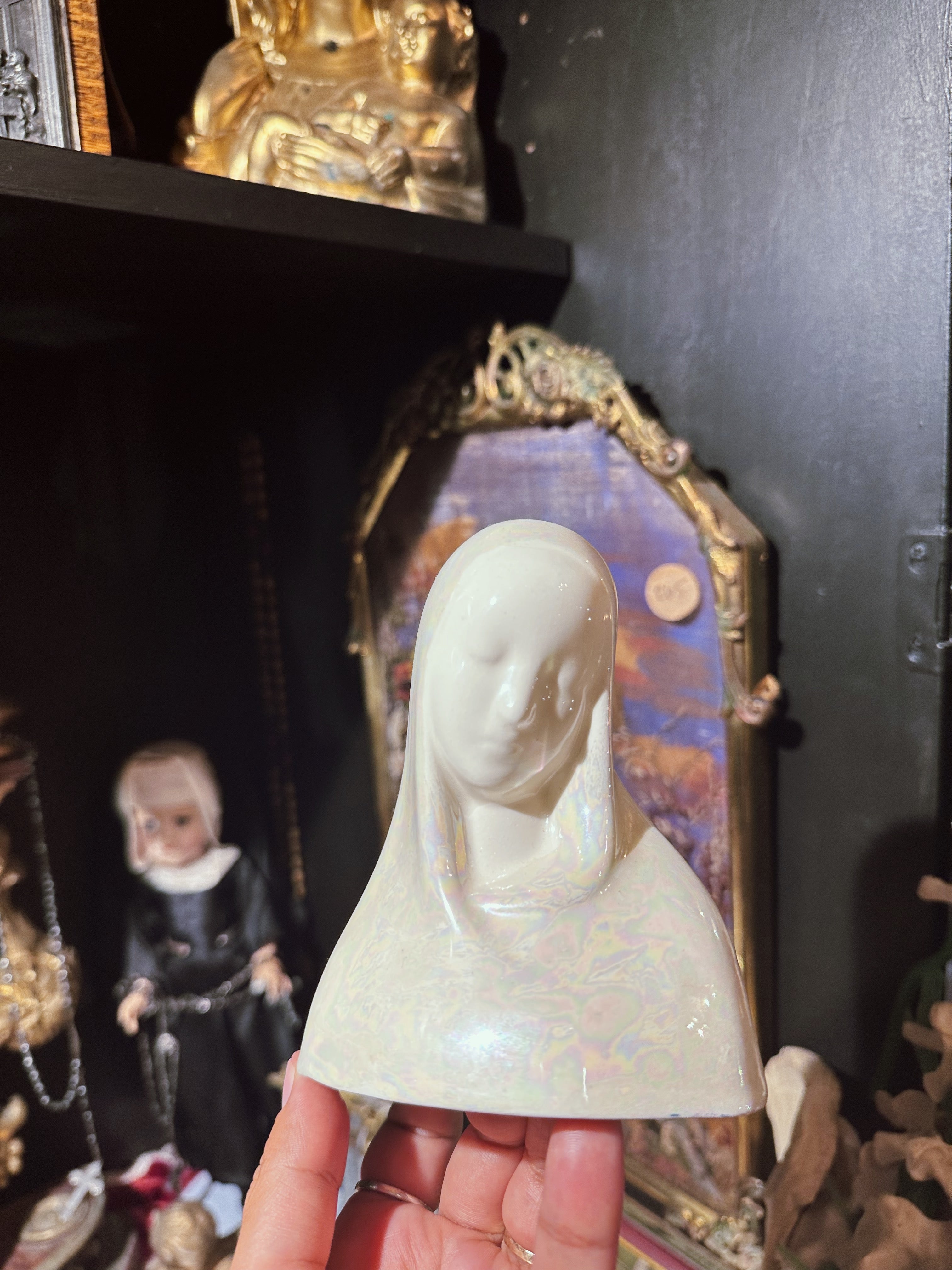 Porcelain Mother Mary bust