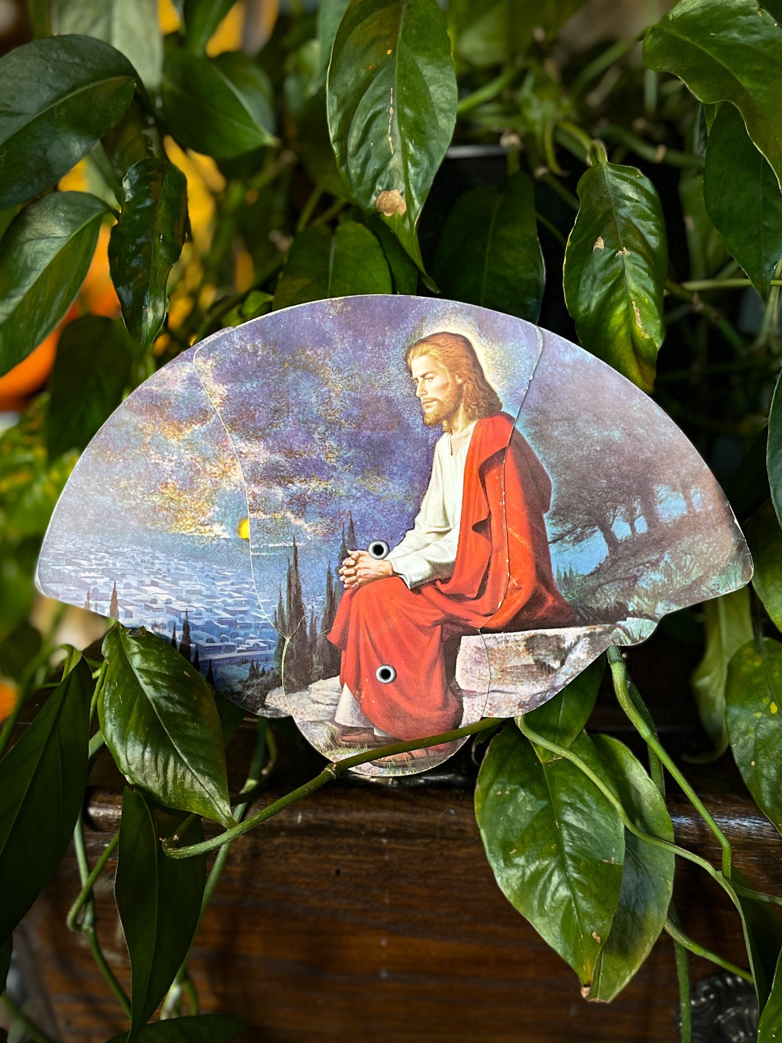 Folding Funeral Fan