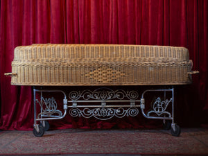 Antique Ornate Casket Bier