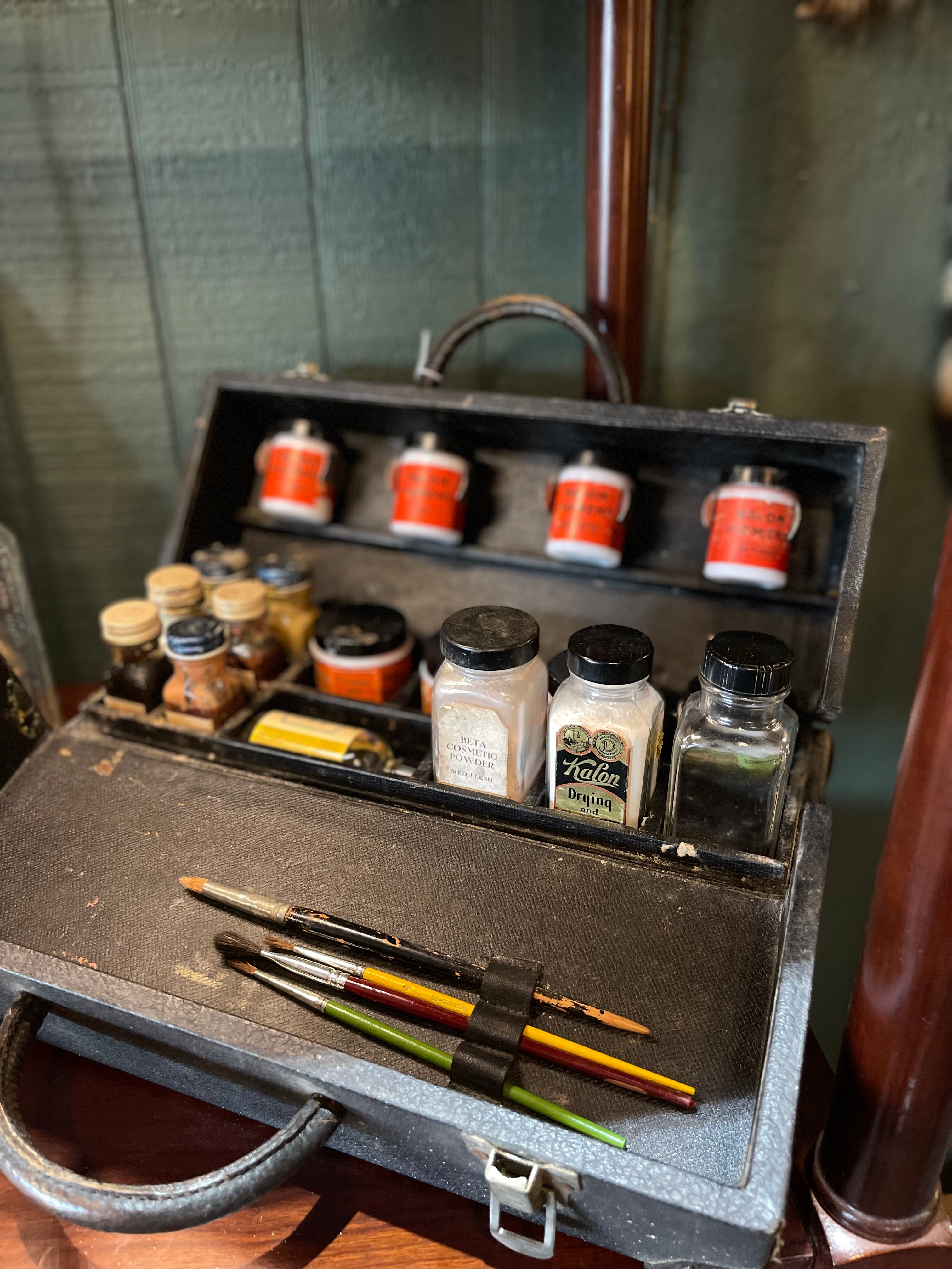 Vintage Mortician's Cosmetic Kit