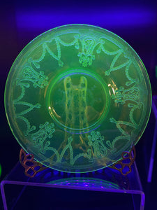 Small Ornate Uranium Plate