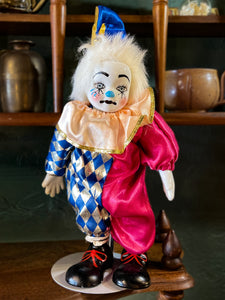 Vintage Porcelain Clown Doll