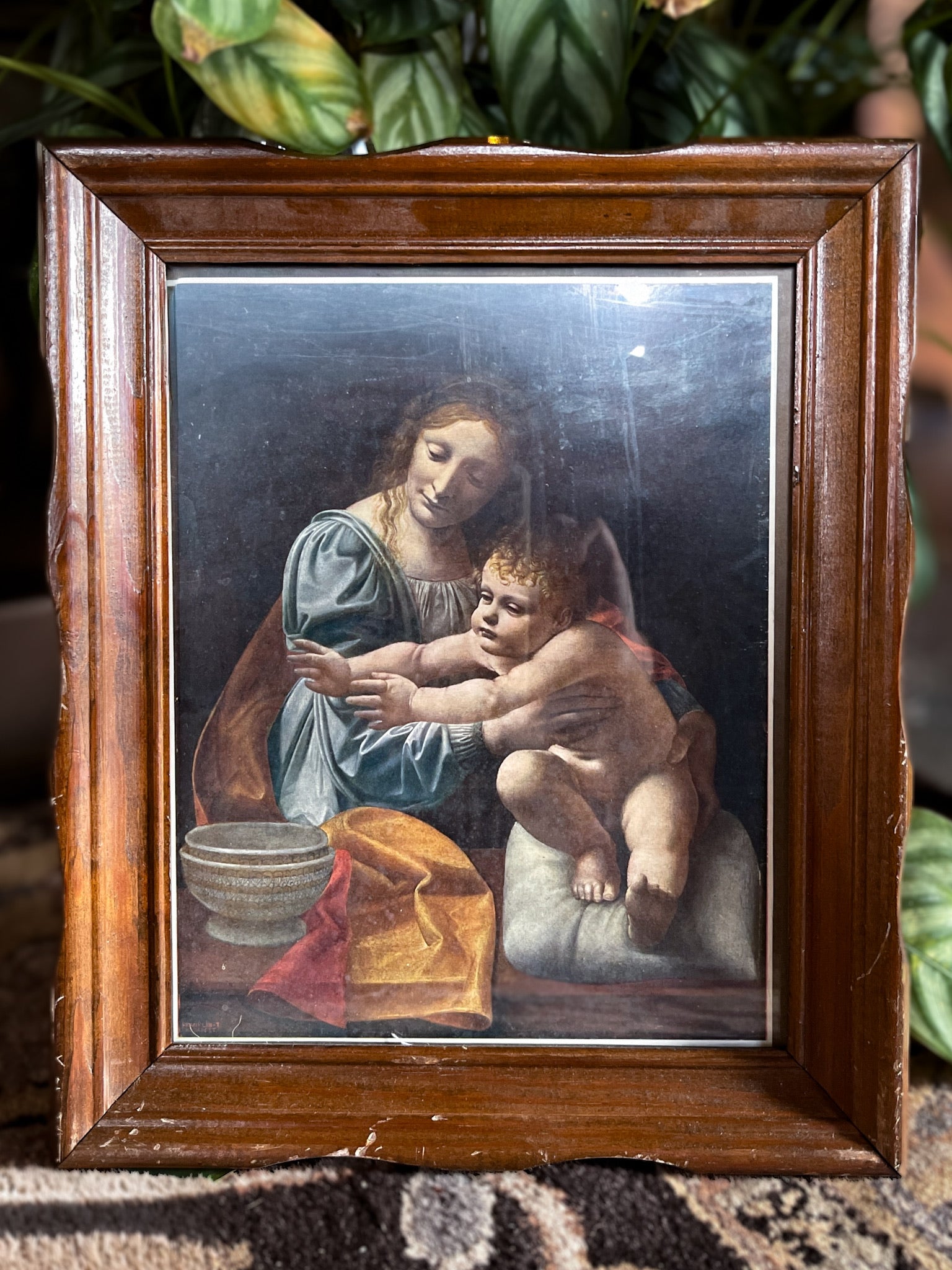 Madonna & Child, Framed