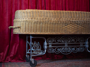Antique Ornate Casket Bier
