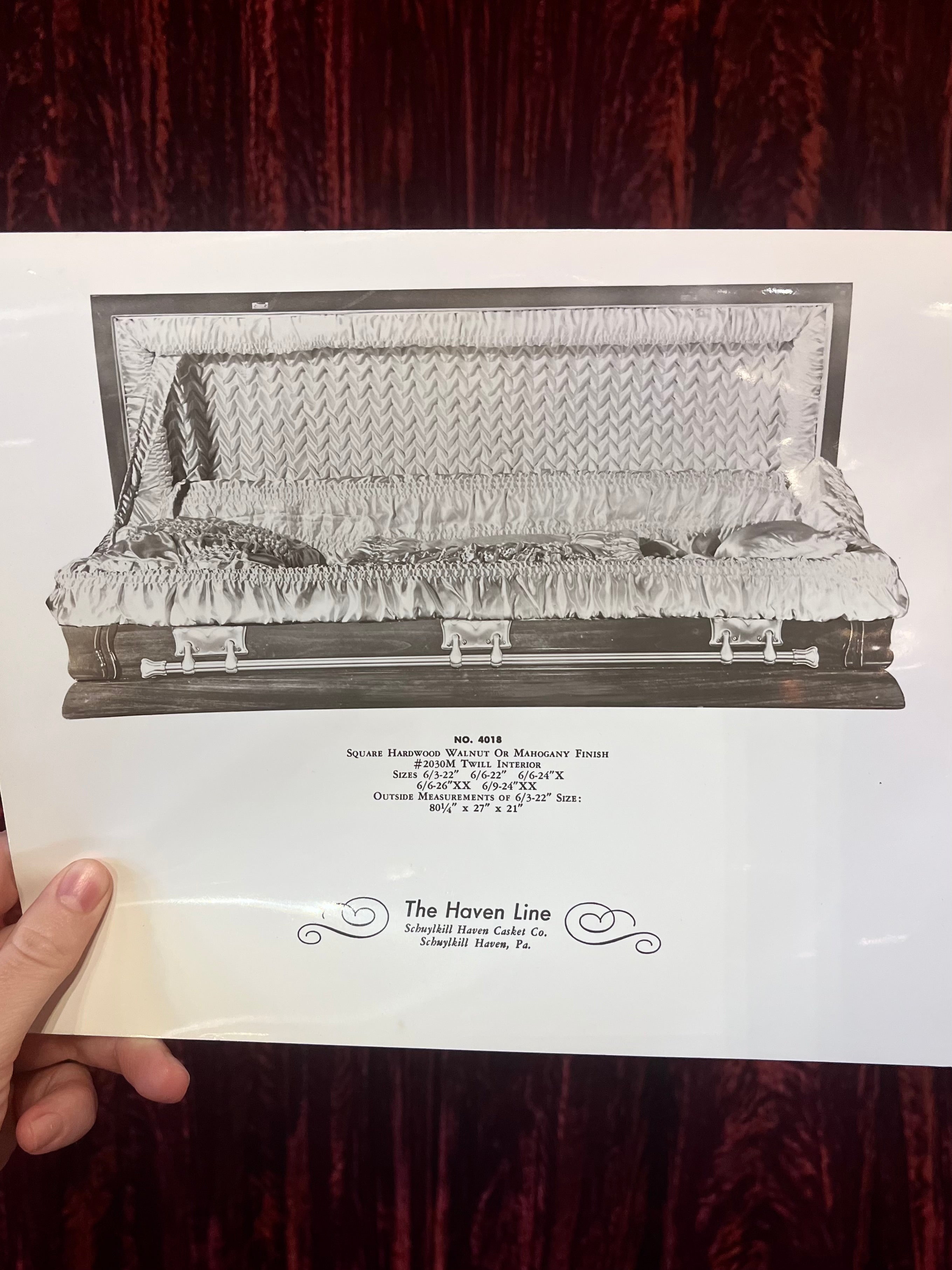 Vintage Casket Sample Photos