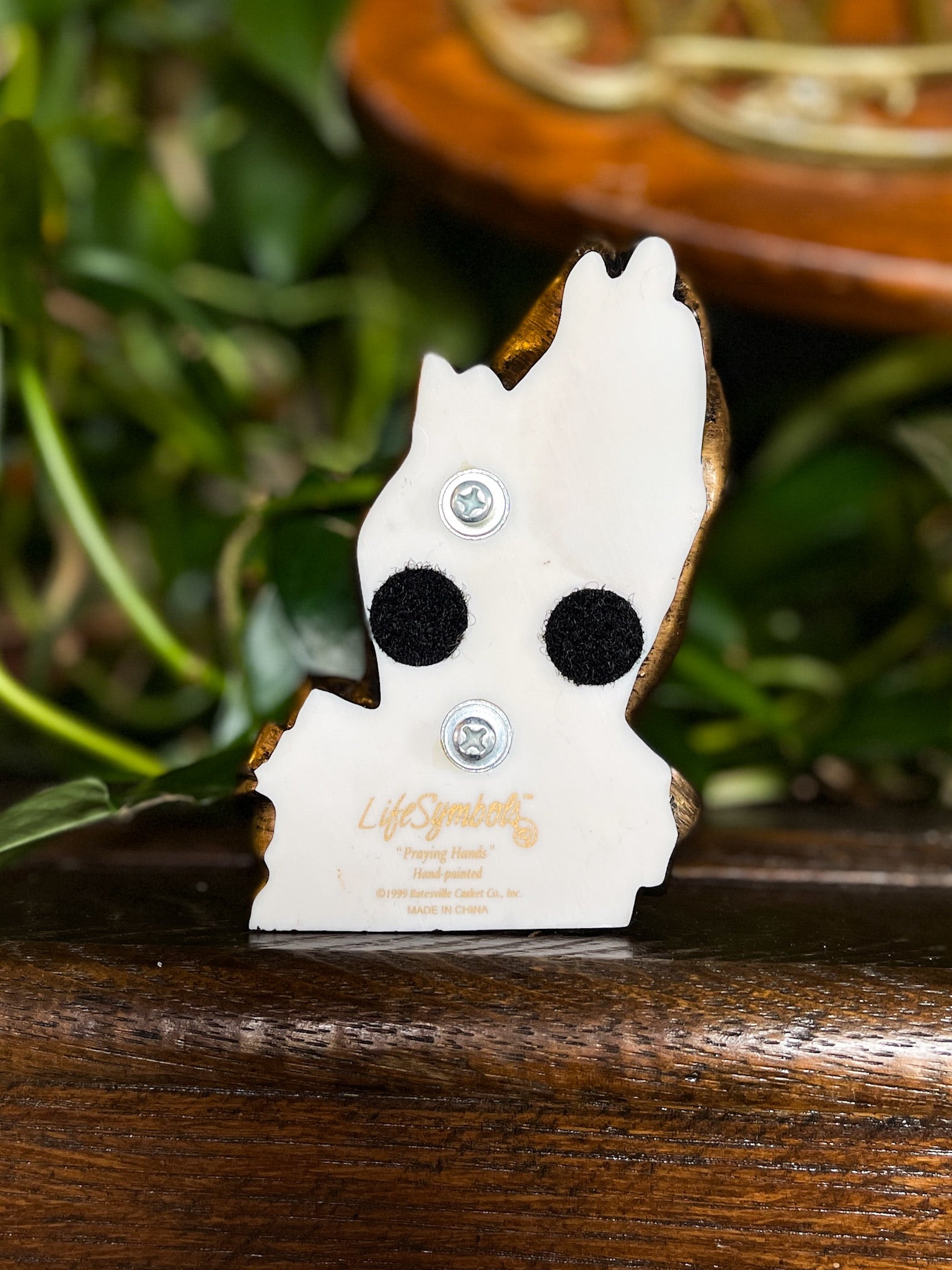 Praying Hands Casket Plate