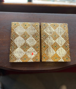 Vintage Florentine Diptych – Irish Blessing & Lute Player