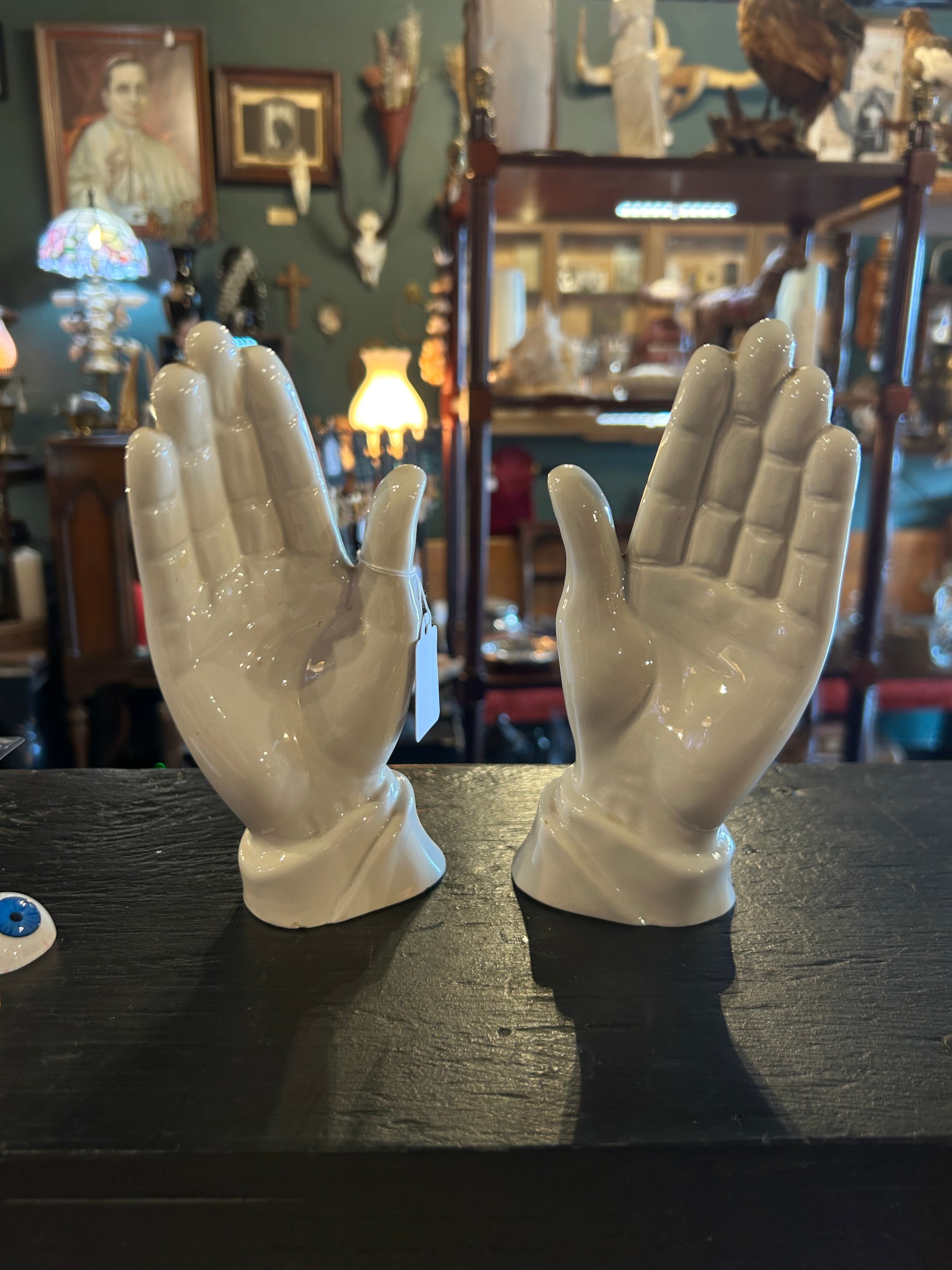 Porcelain Hands Pair