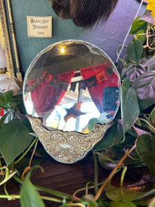 Vintage Silver Vanity Mirror