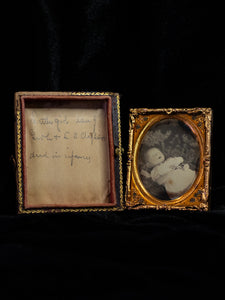 Daguerreotype of Postmortem Infant, Chaplin’s Daughter