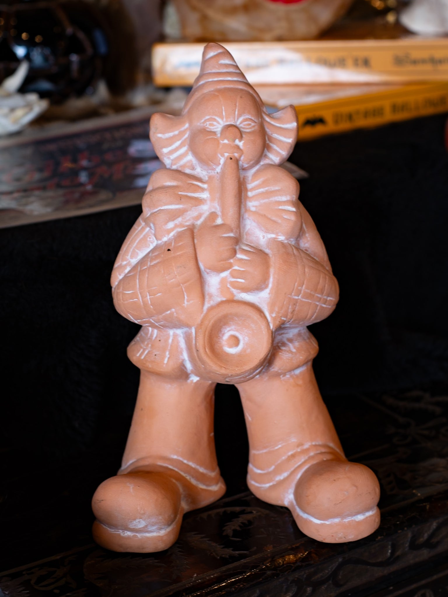 Clay Clown Figurine