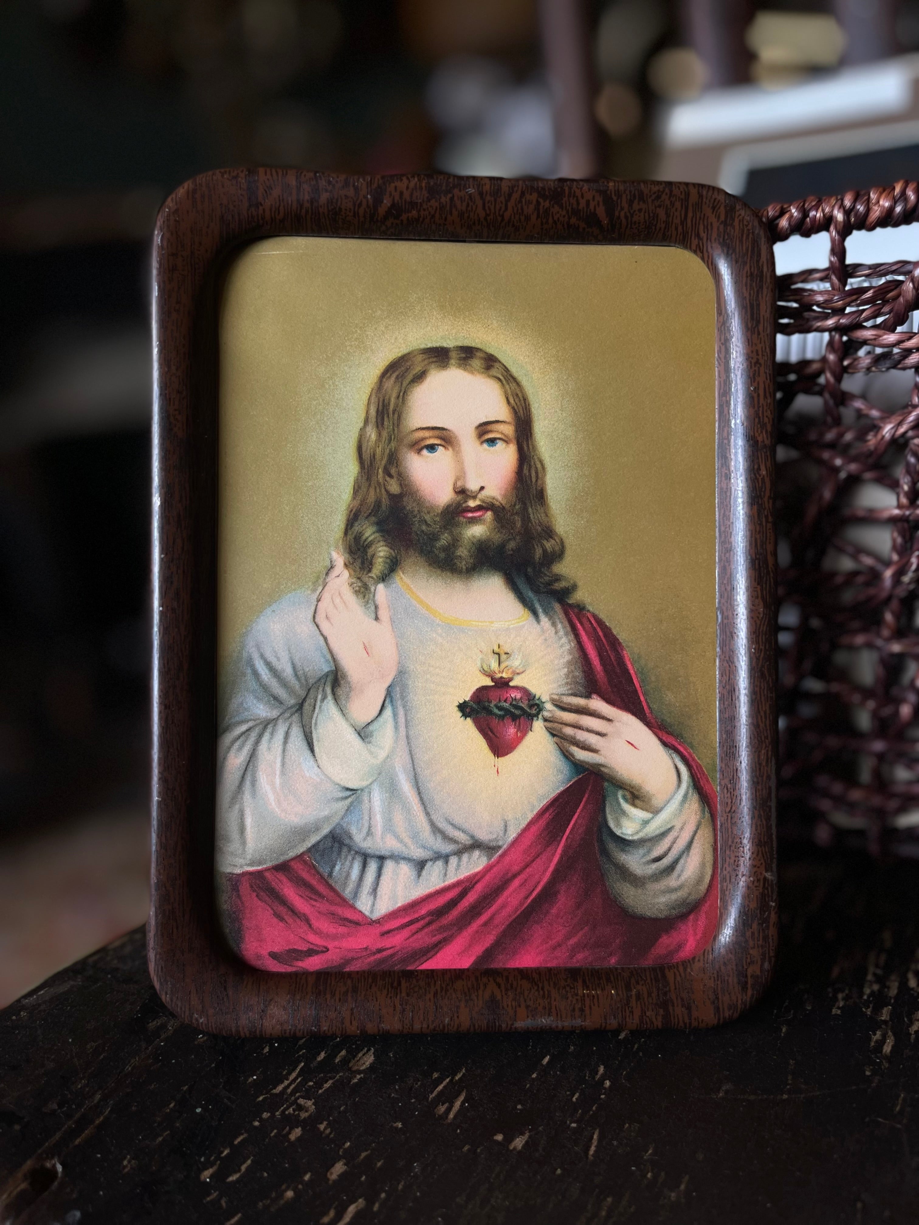 Jesus Sacred Heart Photo Framed