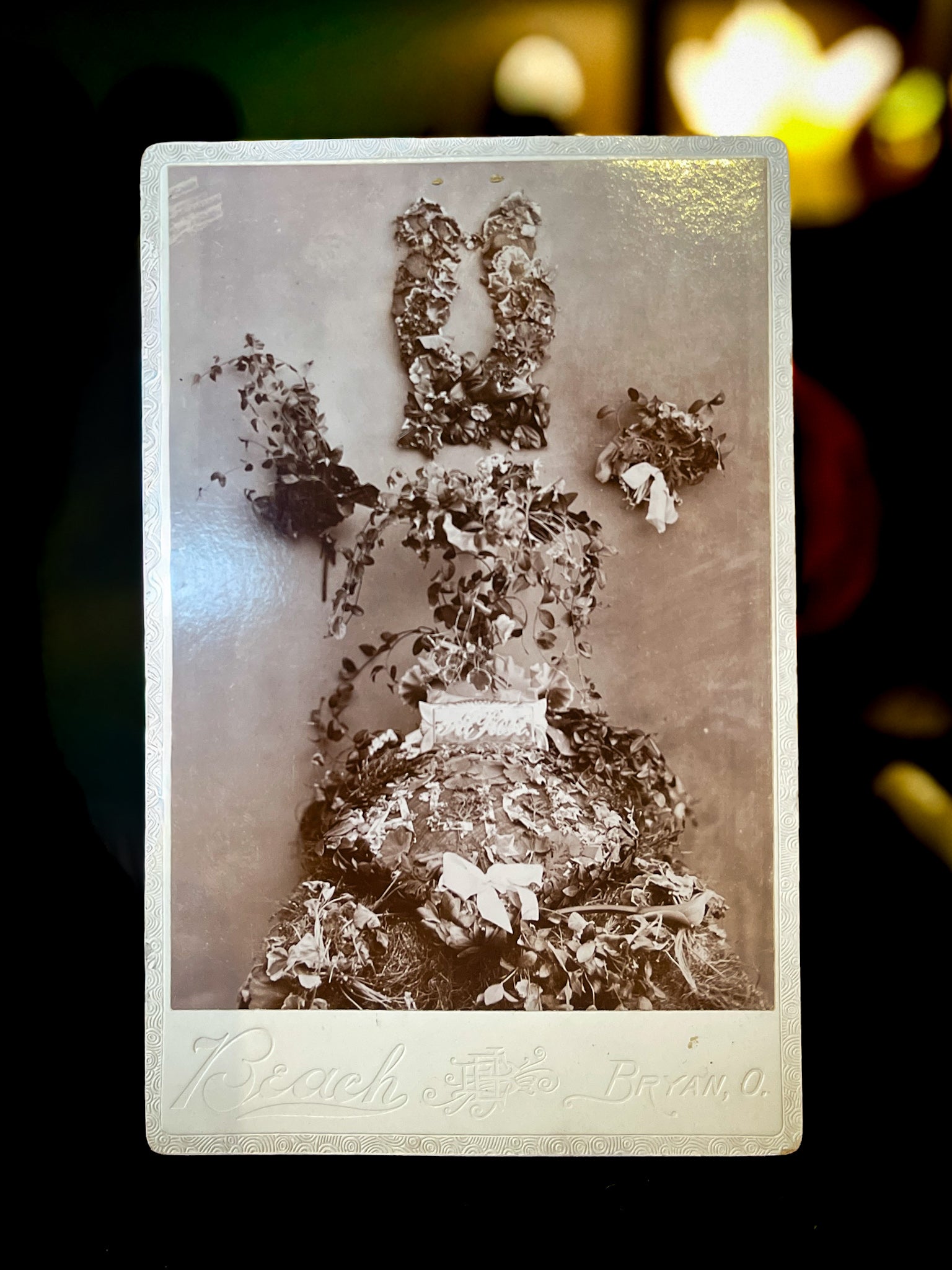 Floral Mourning Card