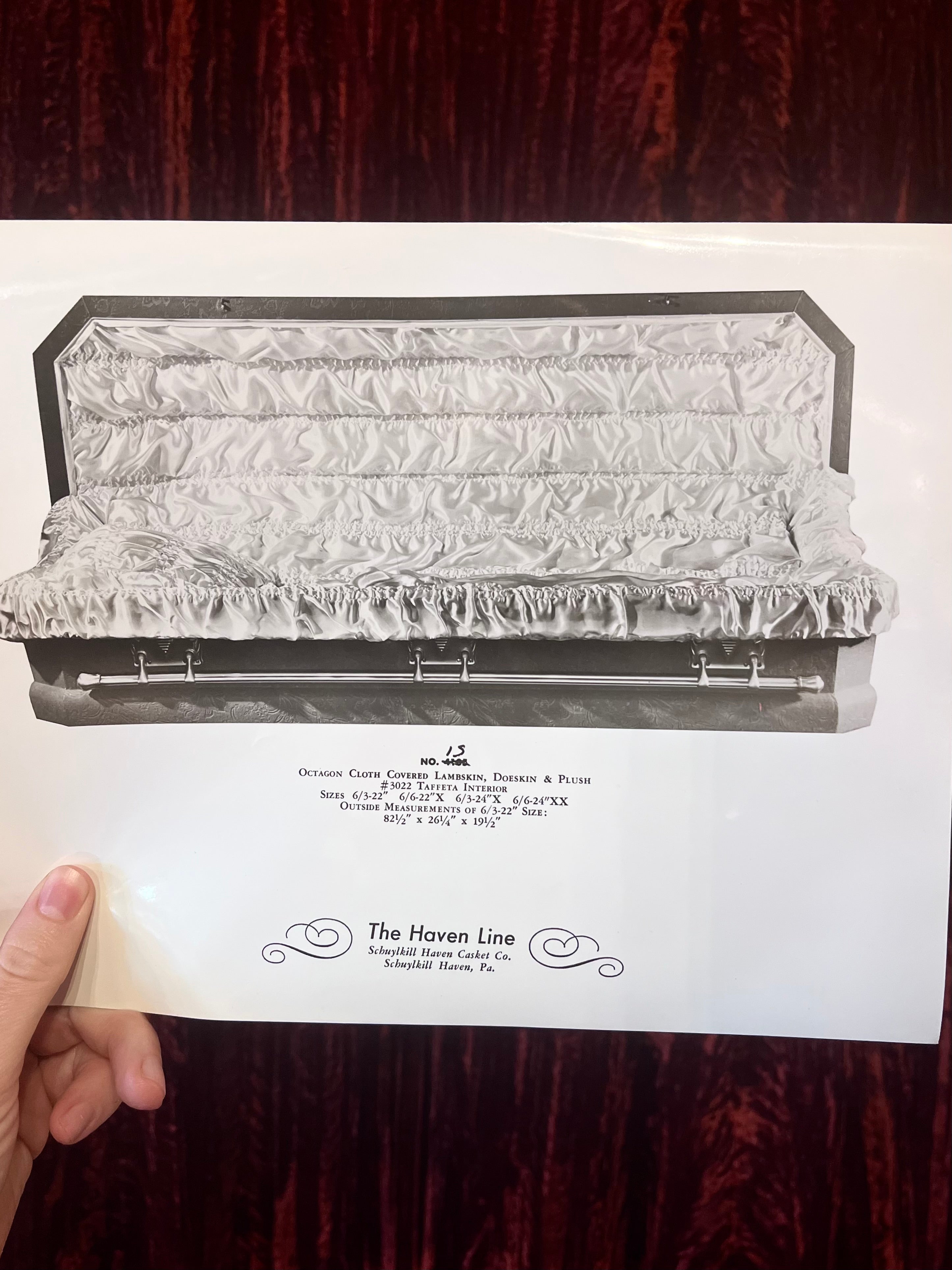 Vintage Casket Sample Photos