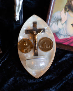 Mother of Pearl Holy Water Font