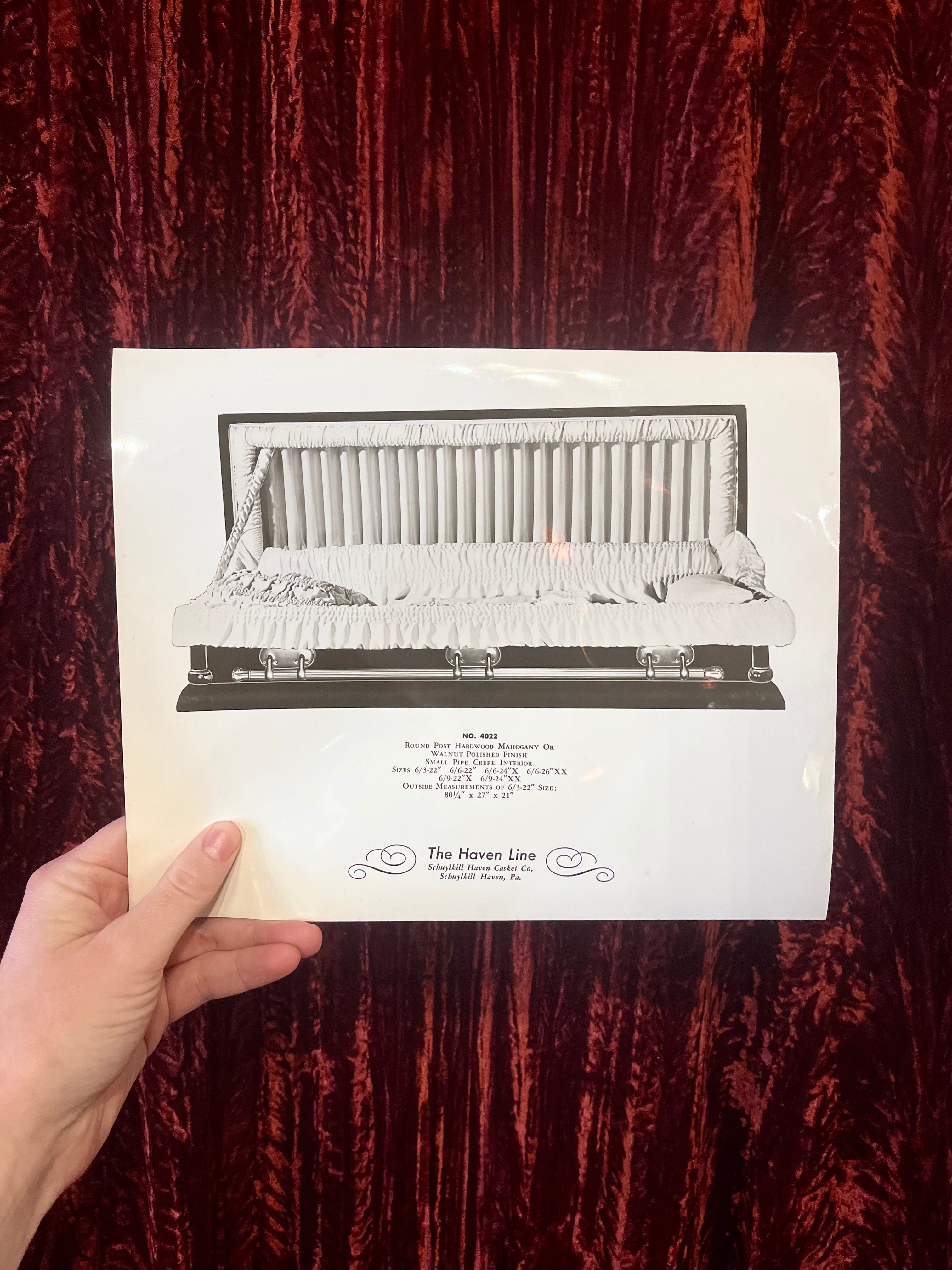 Vintage Casket Sample Photos