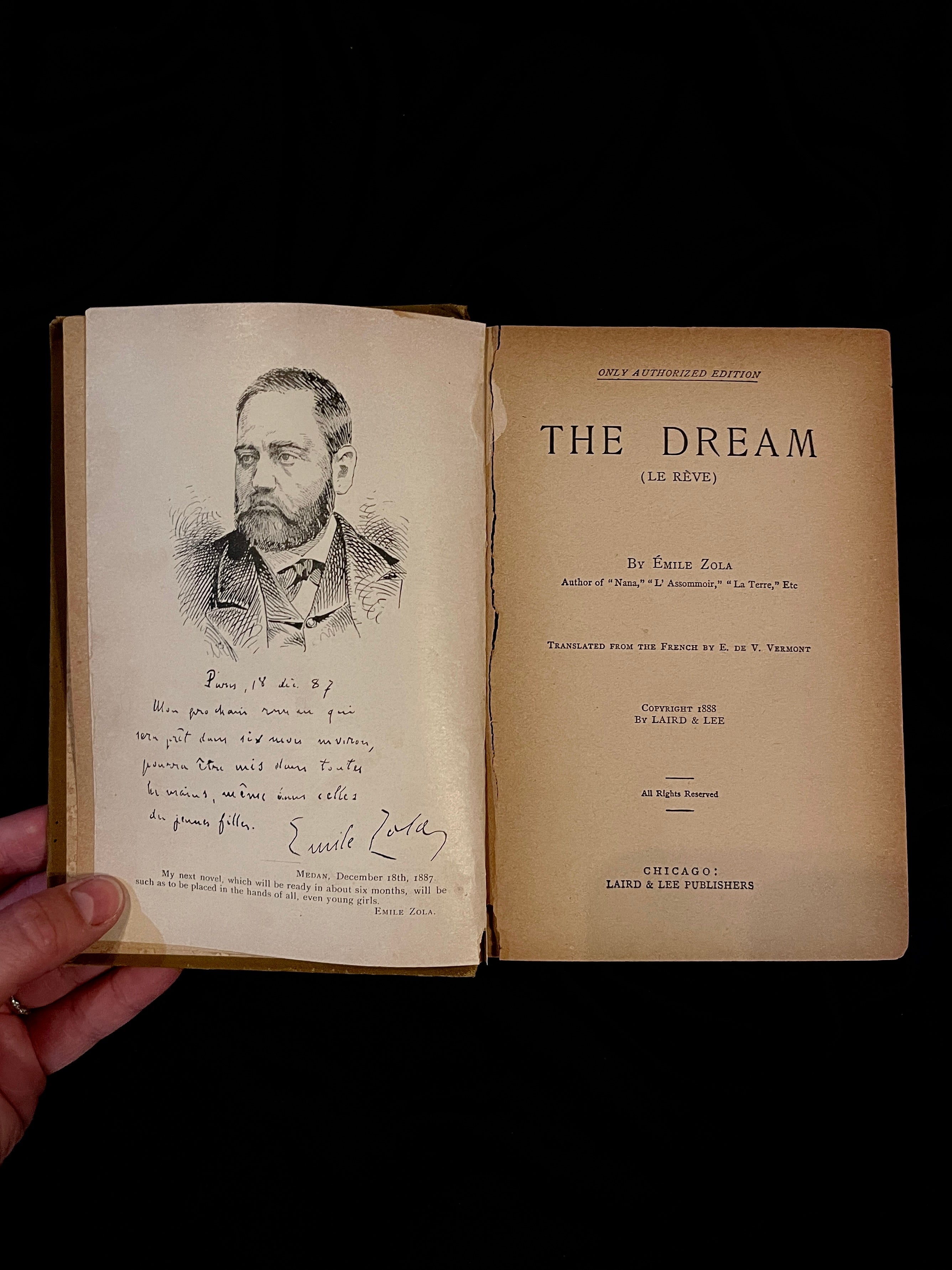 The Dream by Émile Zola, 1888 (Laird & Lee, Popular Series)