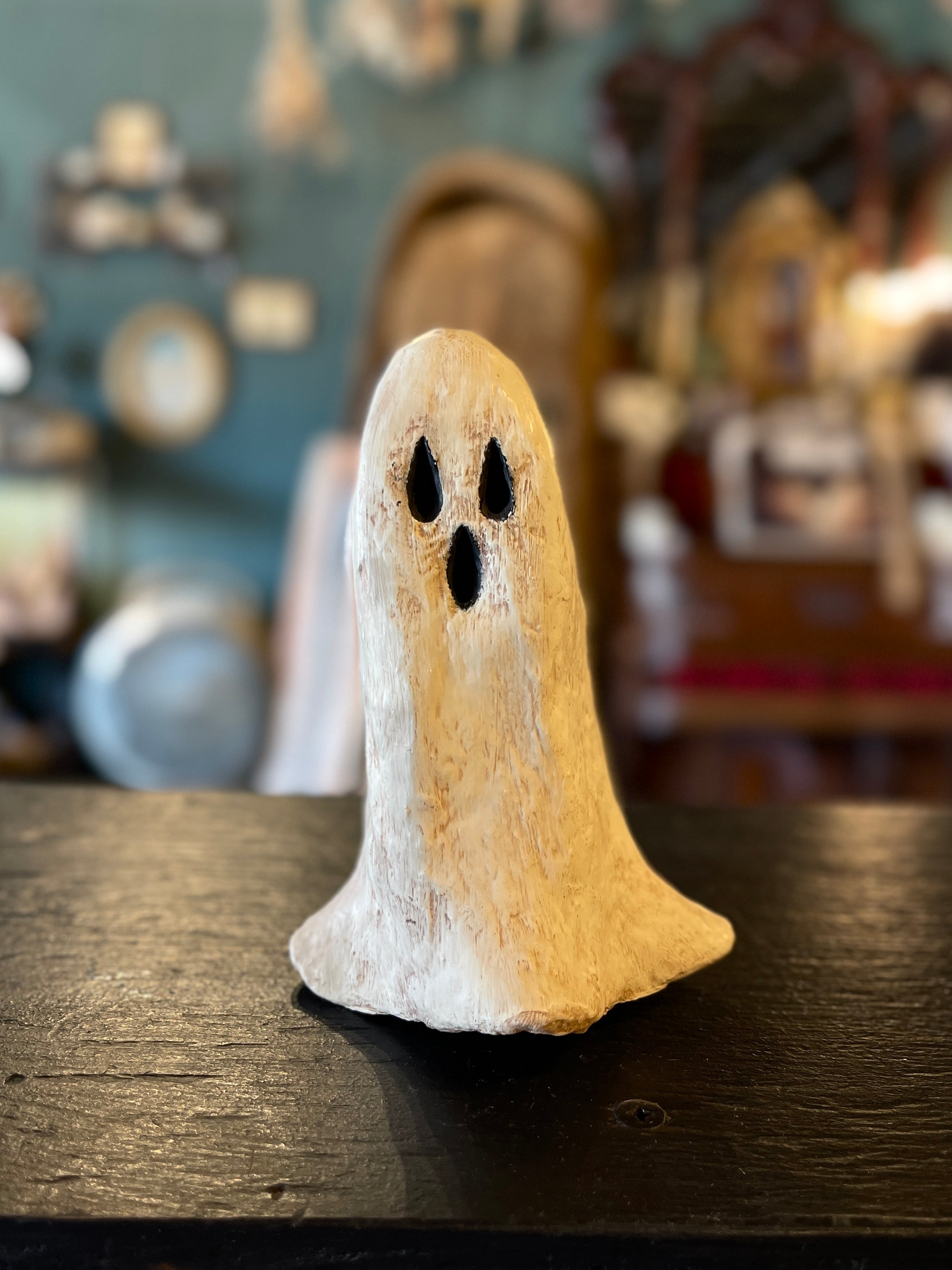 Handmade Paper Mache Ghost