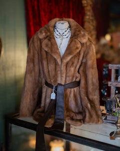 Genuine mink fur coat