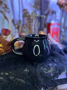 Handmade Spiderweb Cauldron Mug