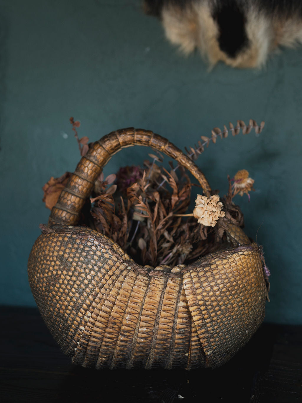 Vintage Armadillo Basket