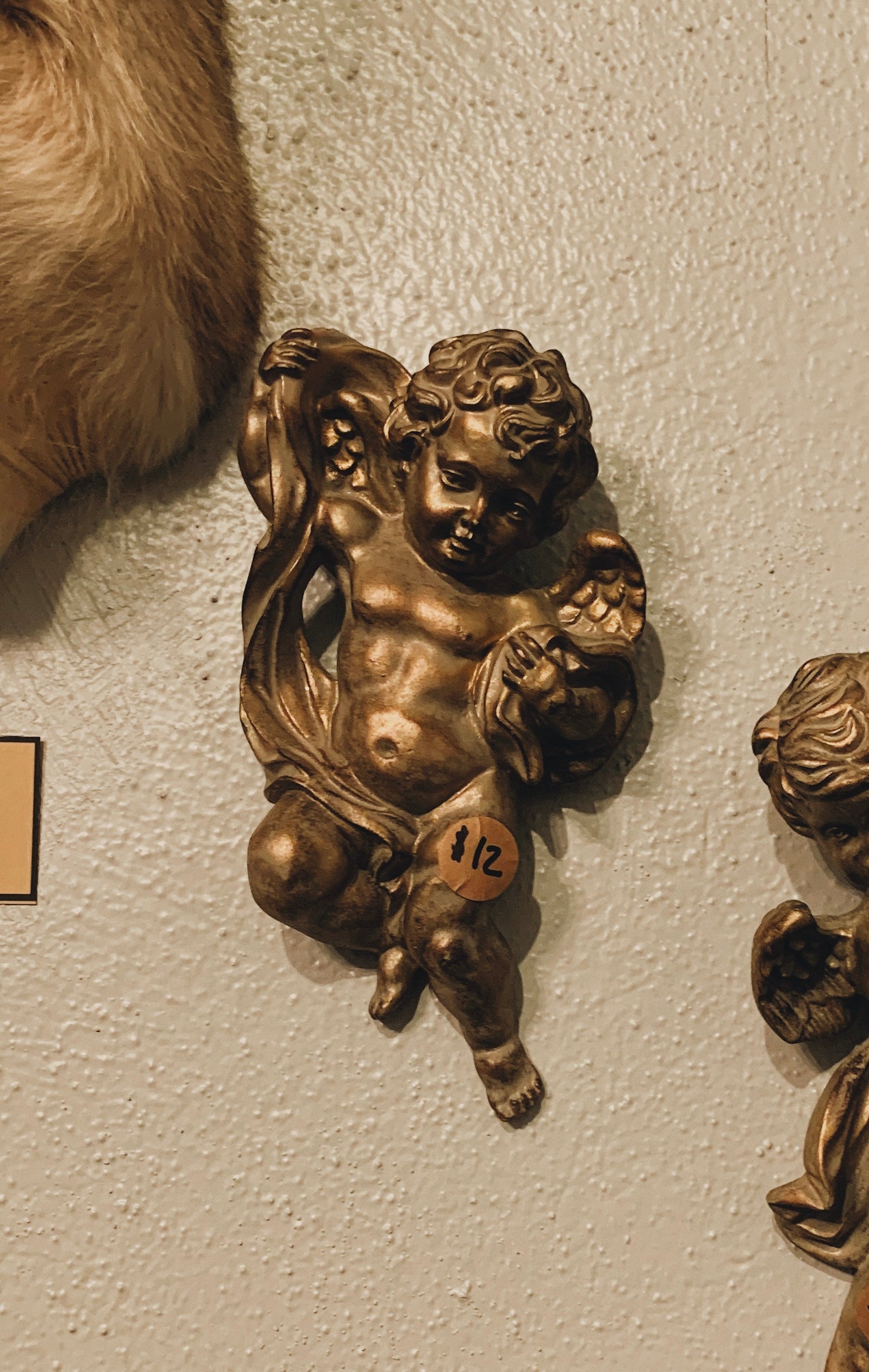 Gold Cherub Wall Decor