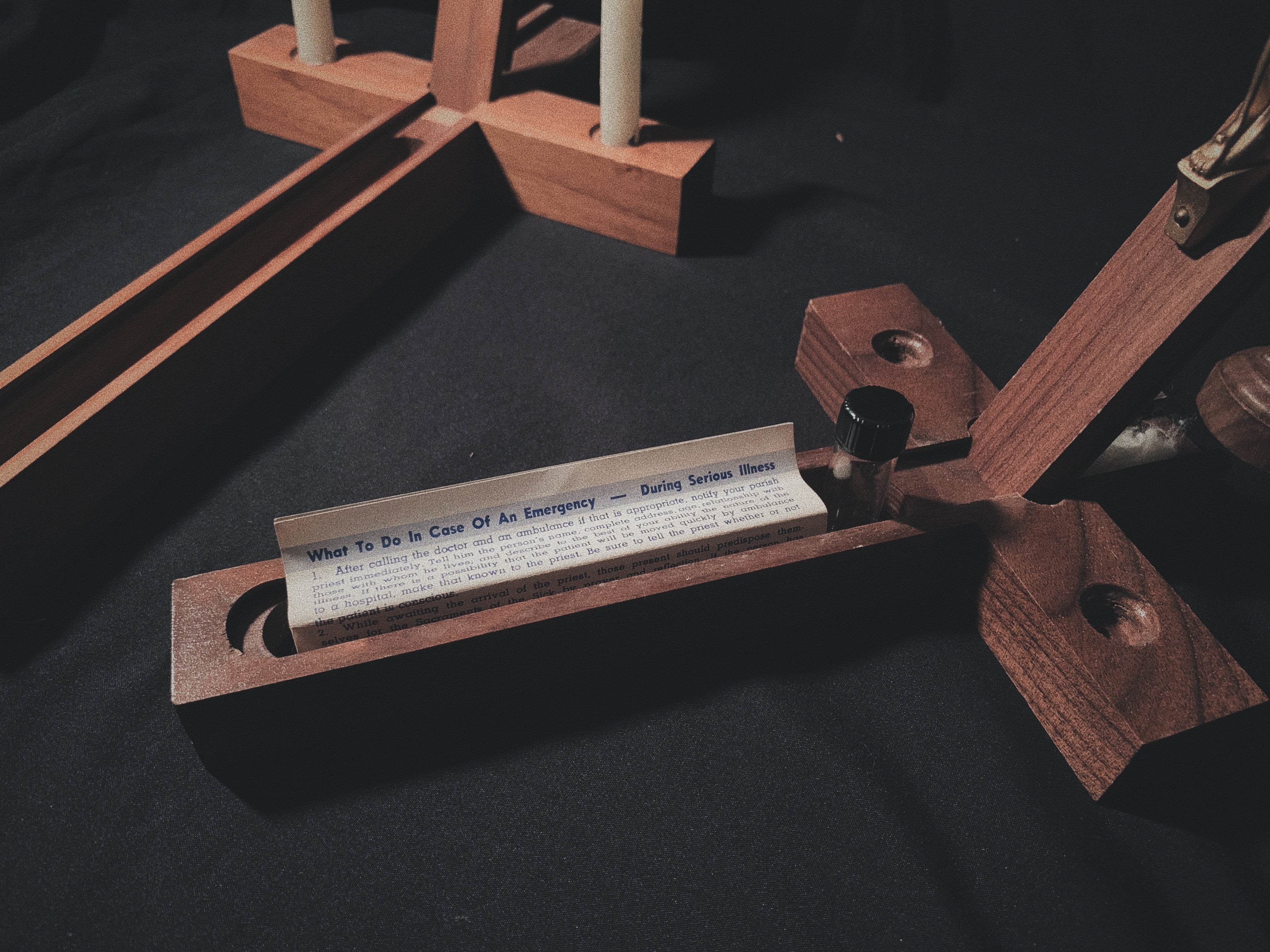 Vintage Last Rites Crucifix Set